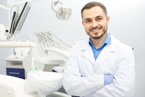 smiling male dentist